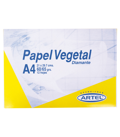 SOBRE PAPEL VEGETAL ARTEL A4 60-65 G