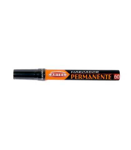 MARCADOR PERMANENTE 60 ARTEL PUNTA BISELADA NEGRO