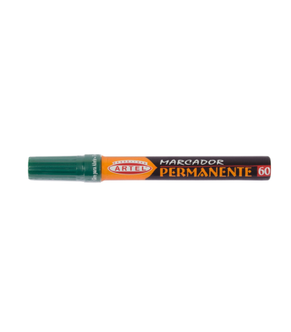 MARCADOR PERMANENTE 60 ARTEL PUNTA BISELADA VERDE