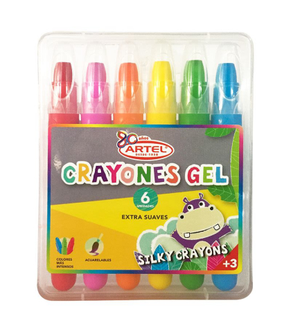 ESTUCHE 6 CRAYONES GEL