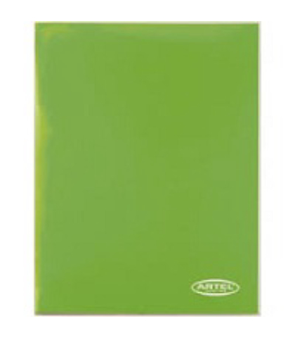 CARPETA ARTEL CON GUSANO VERDE CLARO