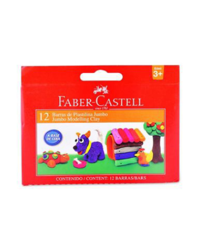 Plasticina Jumbo x 12 colores