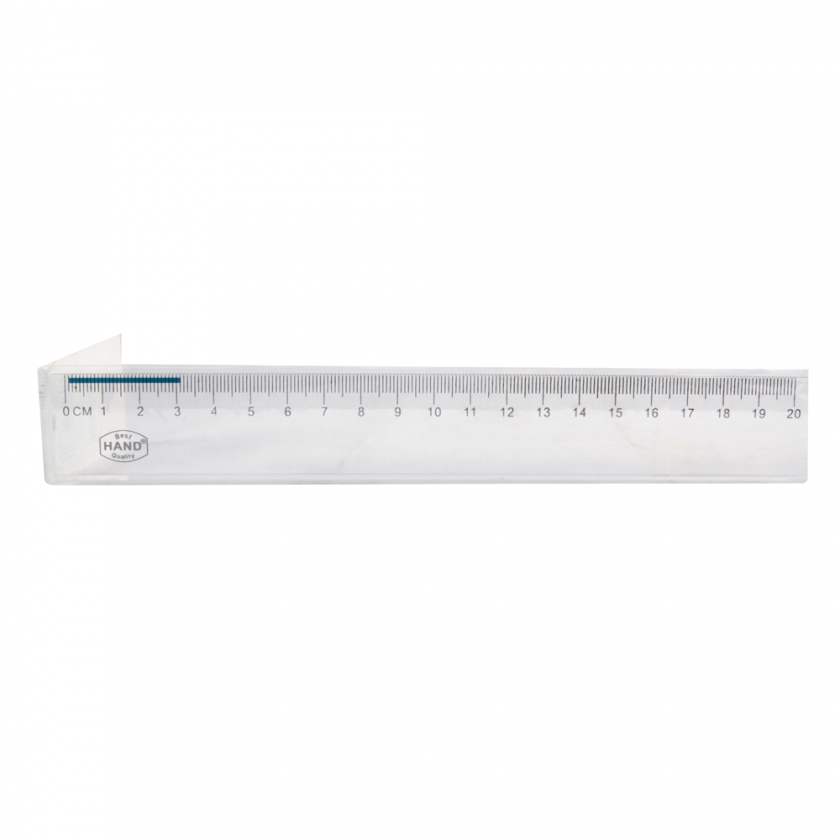 REGLA PLASTICA BISELADA 20 CM