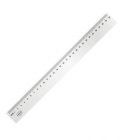 REGLA PLASTICA BISELADA 30 CM