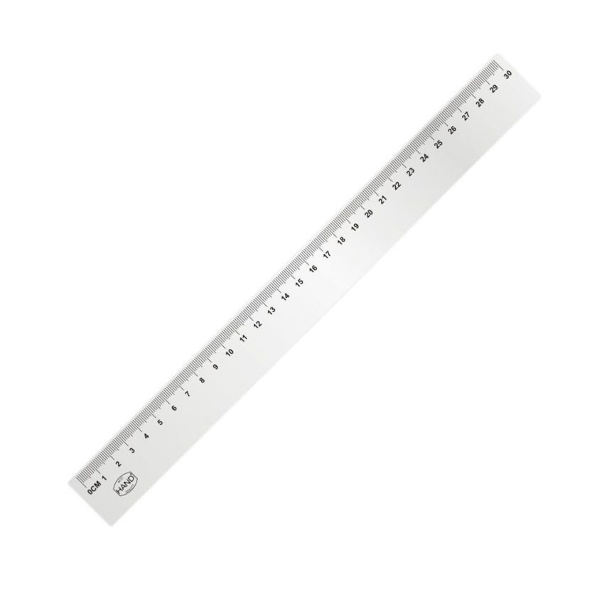 REGLA PLASTICA BISELADA 30 CM
