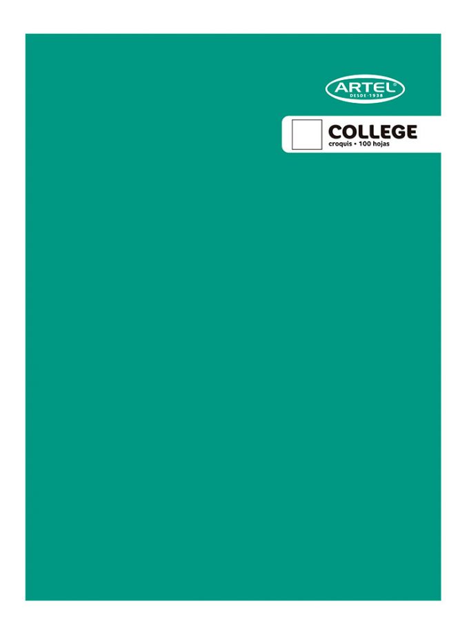 CUADERNO COLLEGE CROQUIS 100 HOJAS 4 COLORES