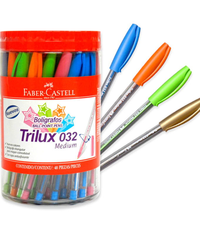 Bolígrafo Trilux 032 M Plateado