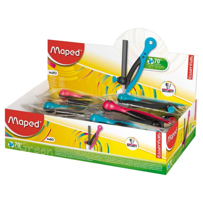 COMPAS MAPED  VIVO C/ABRAZADERA + LAPIZ