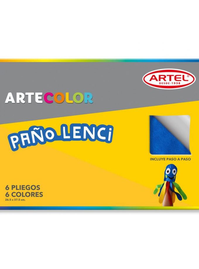 ARTECOLOR  PAÑO LENCI 6 COLORES