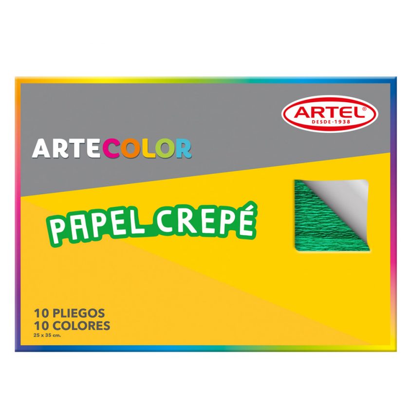 ARTECOLOR PAPEL CREPE 10 PLIEGOS